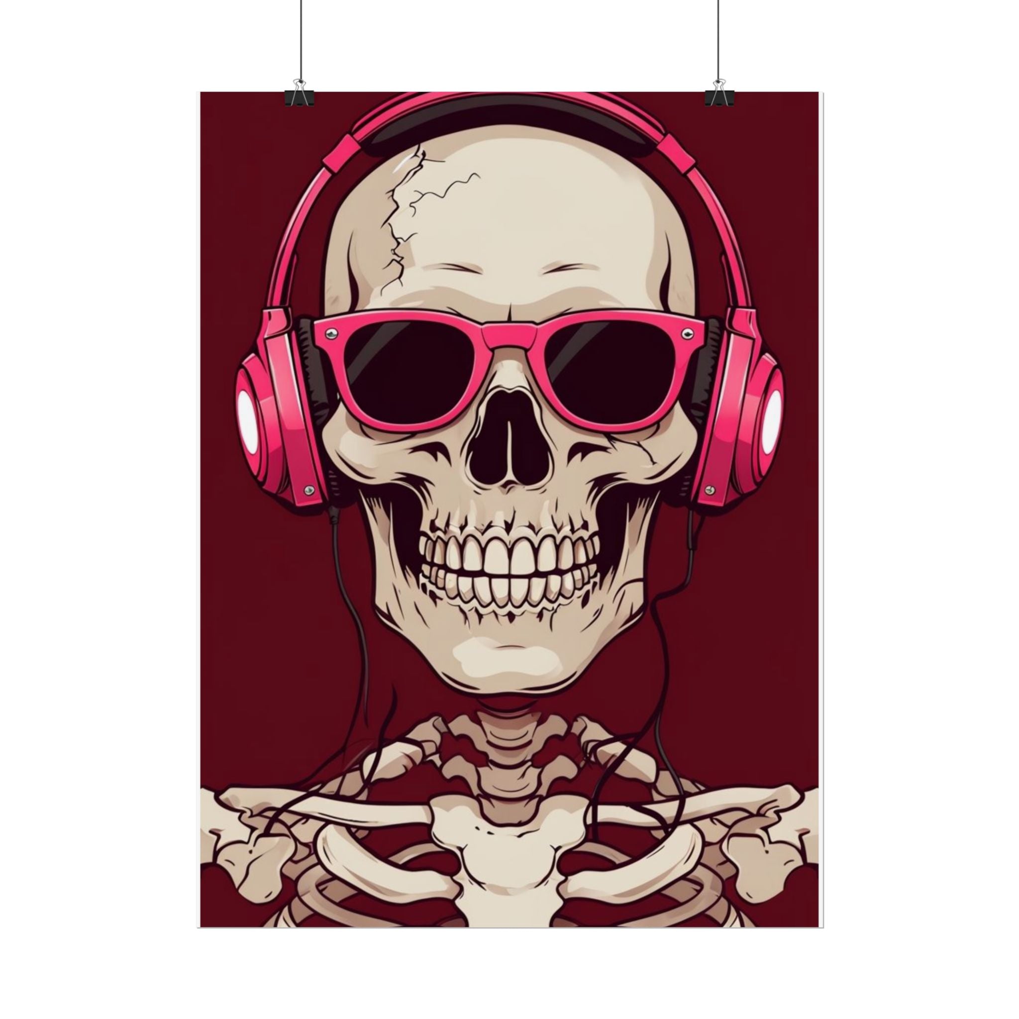 Skeleton music Poster