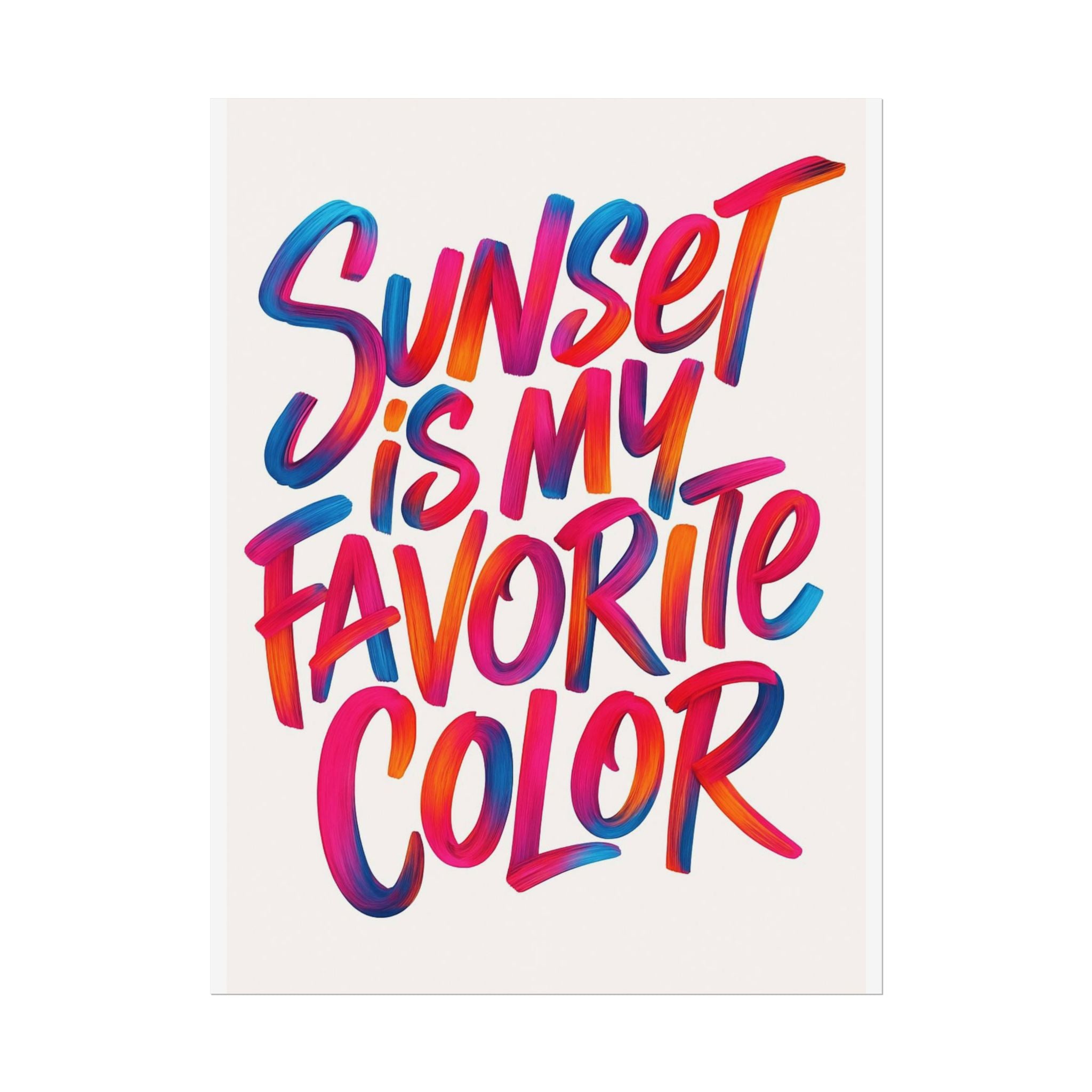 Sunset Poster