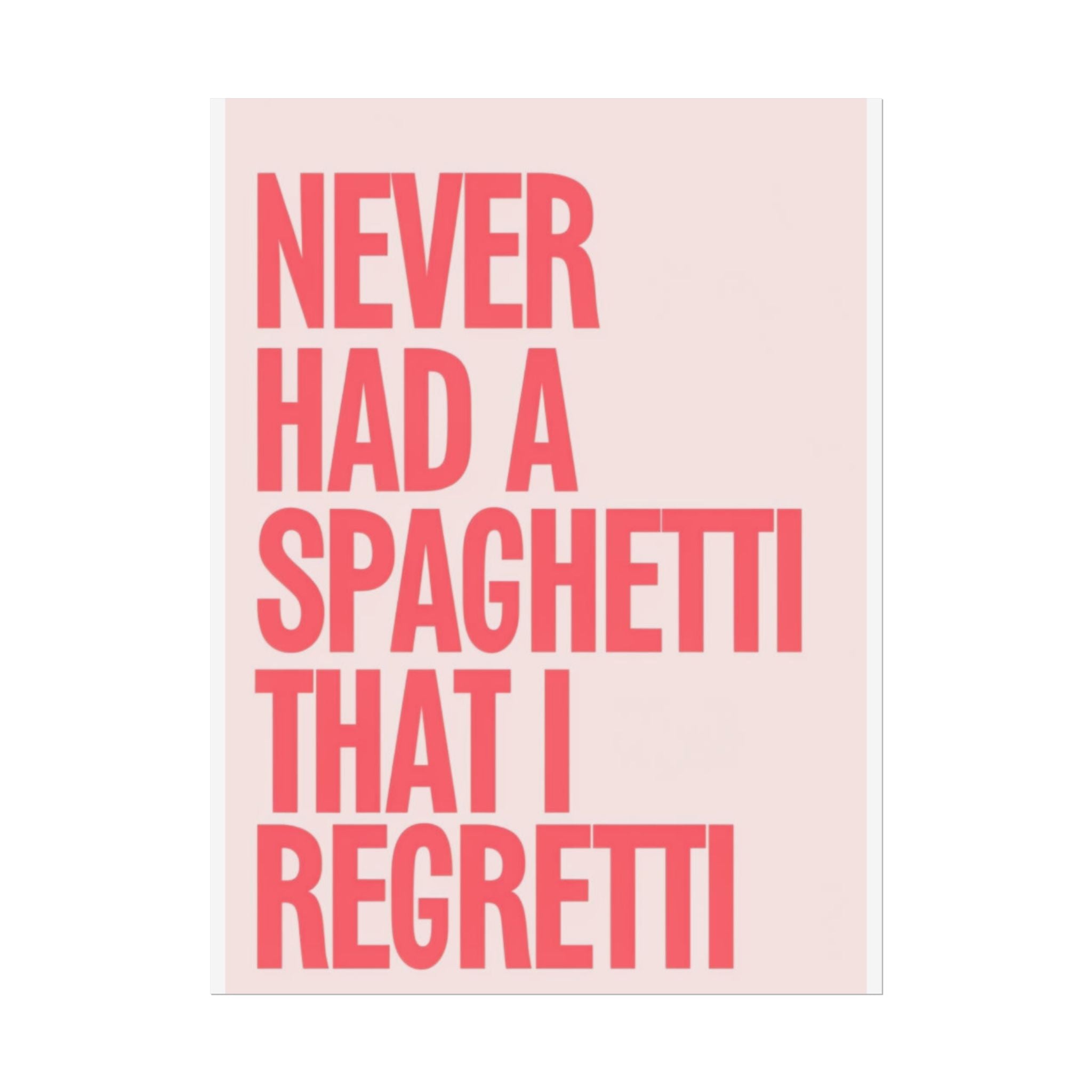 Spaghetti Poster