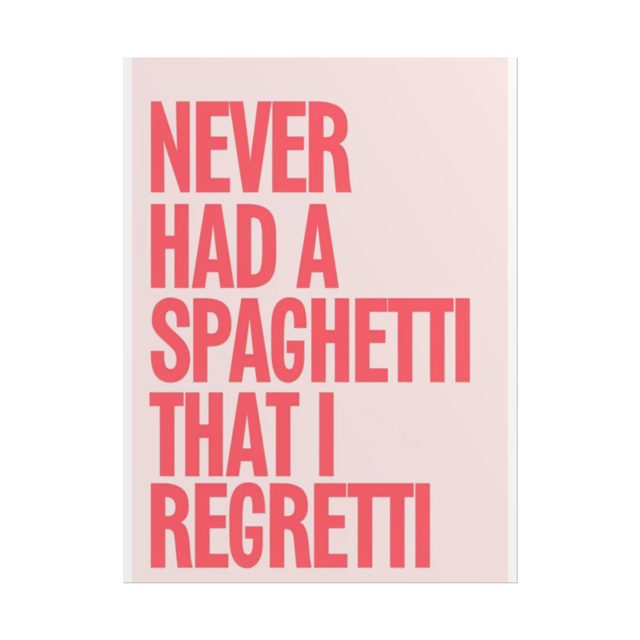 Spaghetti Poster