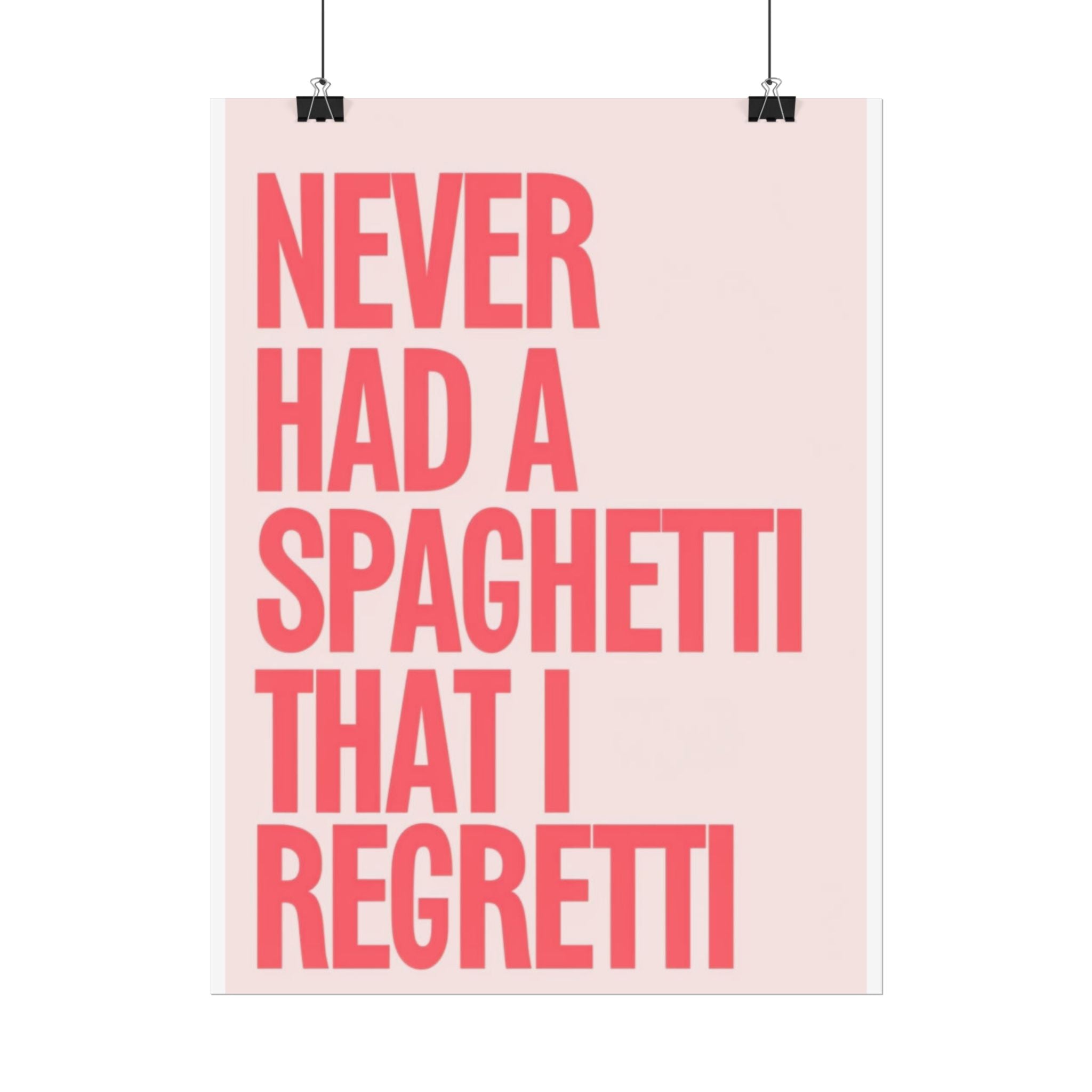 Spaghetti Poster