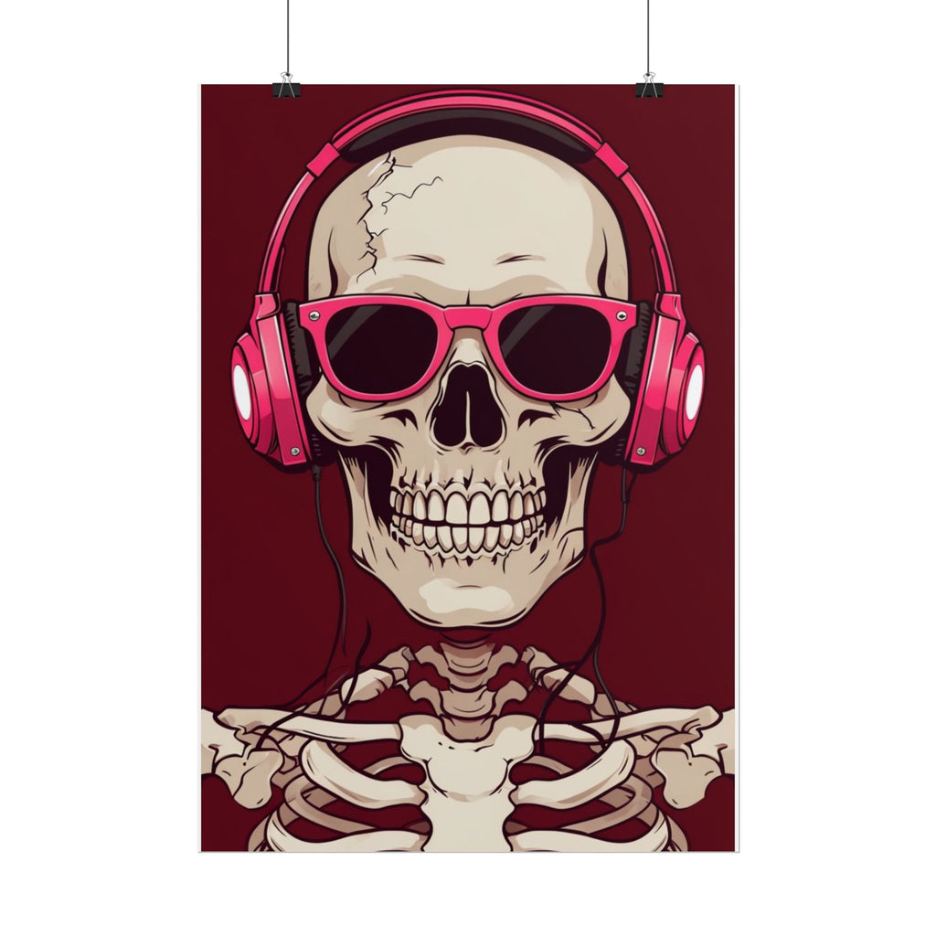 Skeleton music Poster
