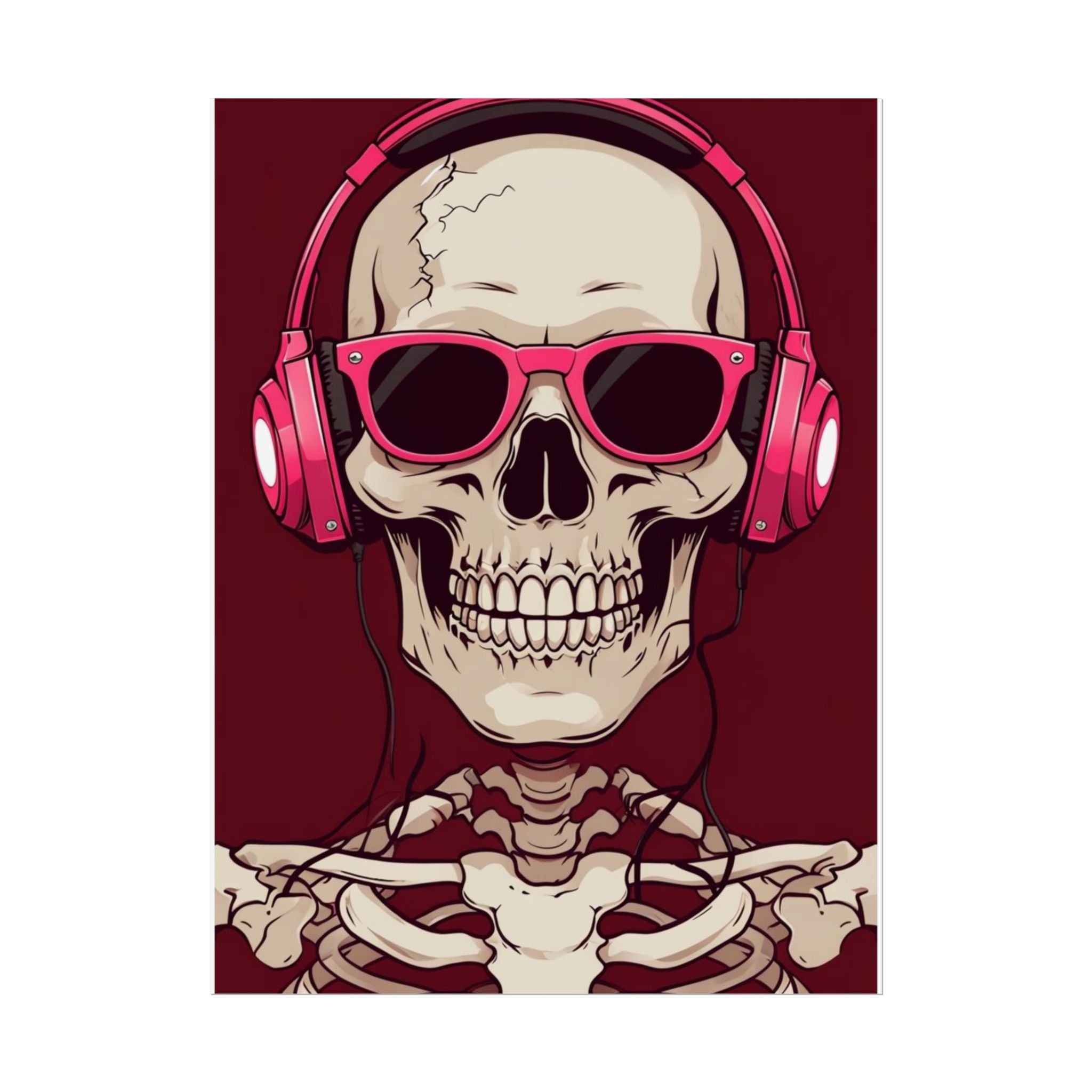 Skeleton music Poster