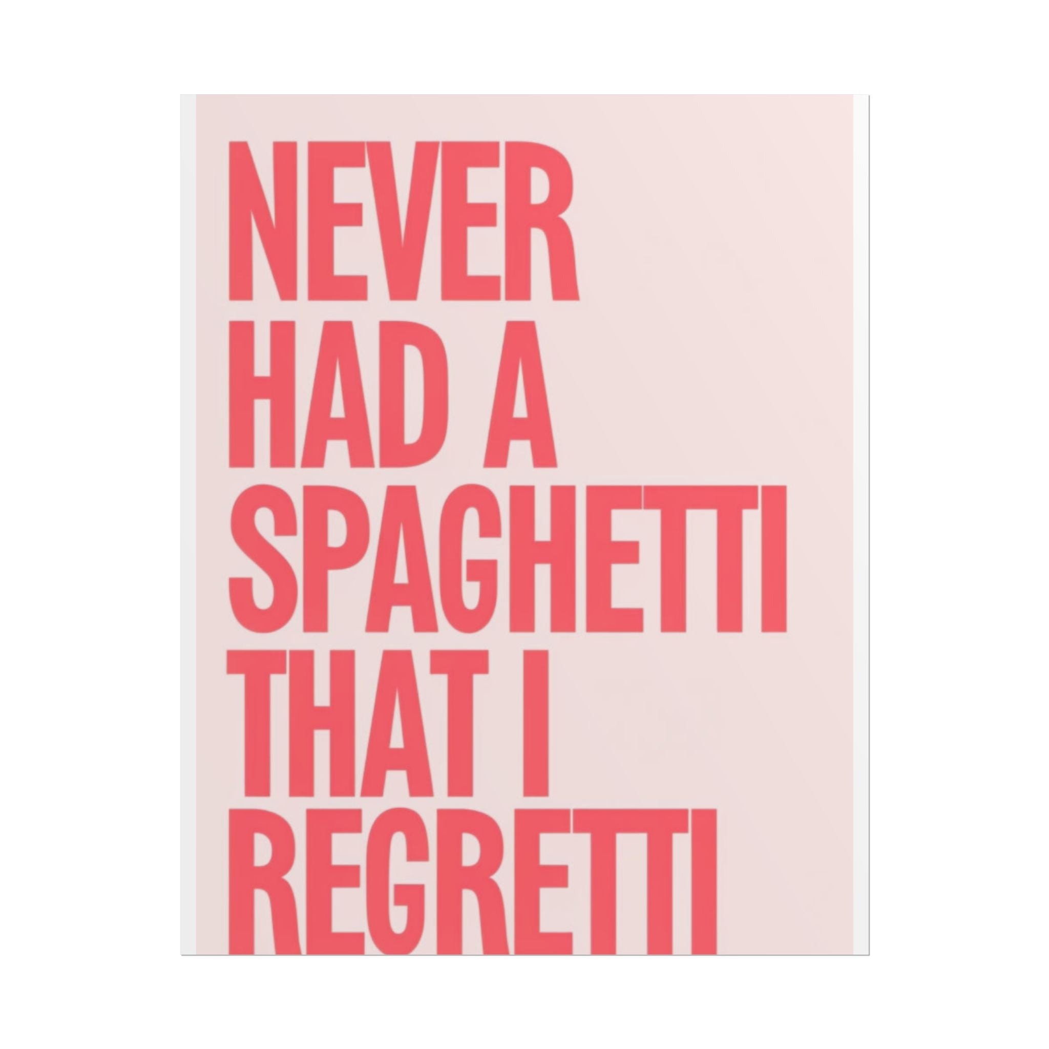 Spaghetti Poster