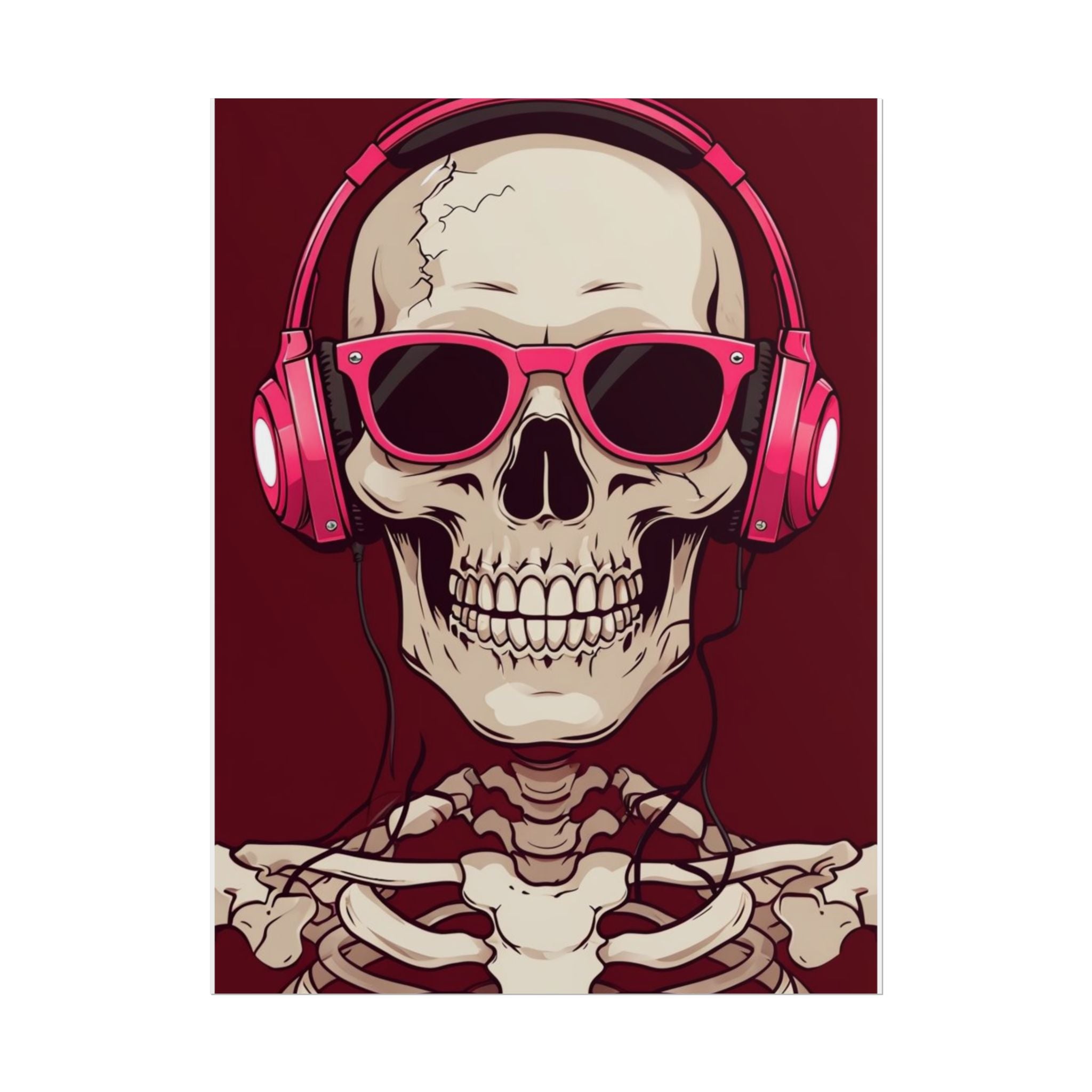 Skeleton music Poster