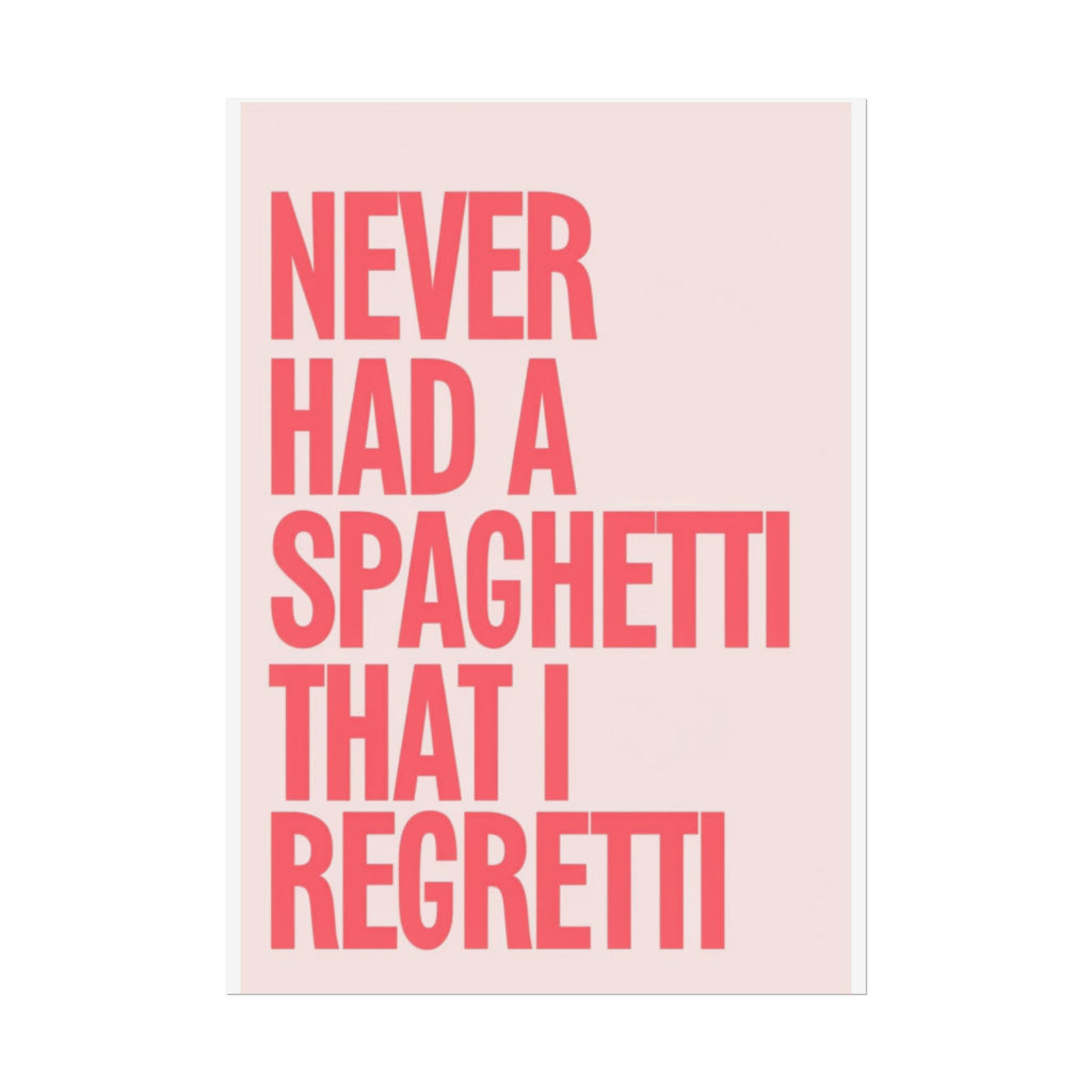 Spaghetti Poster