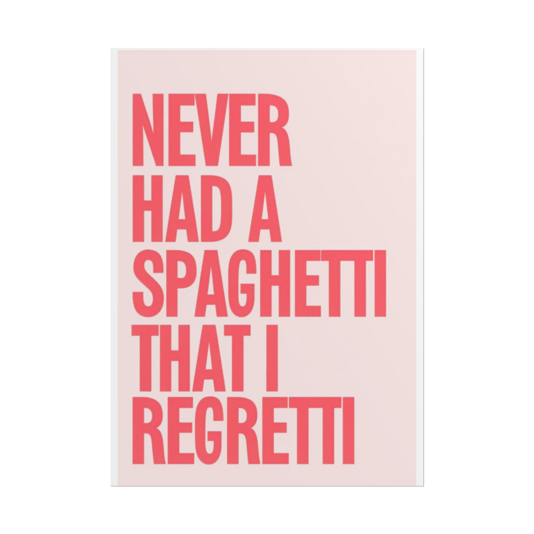 Spaghetti Poster