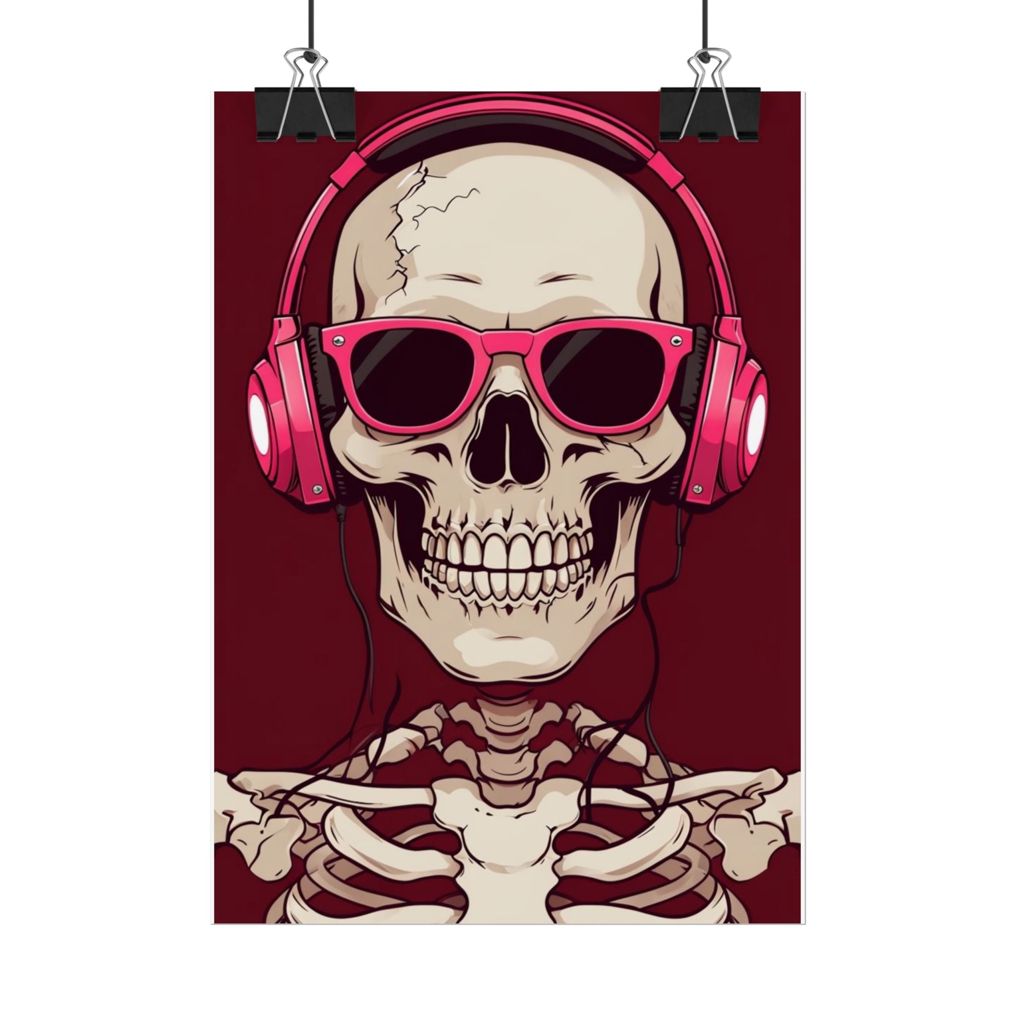 Skeleton music Poster
