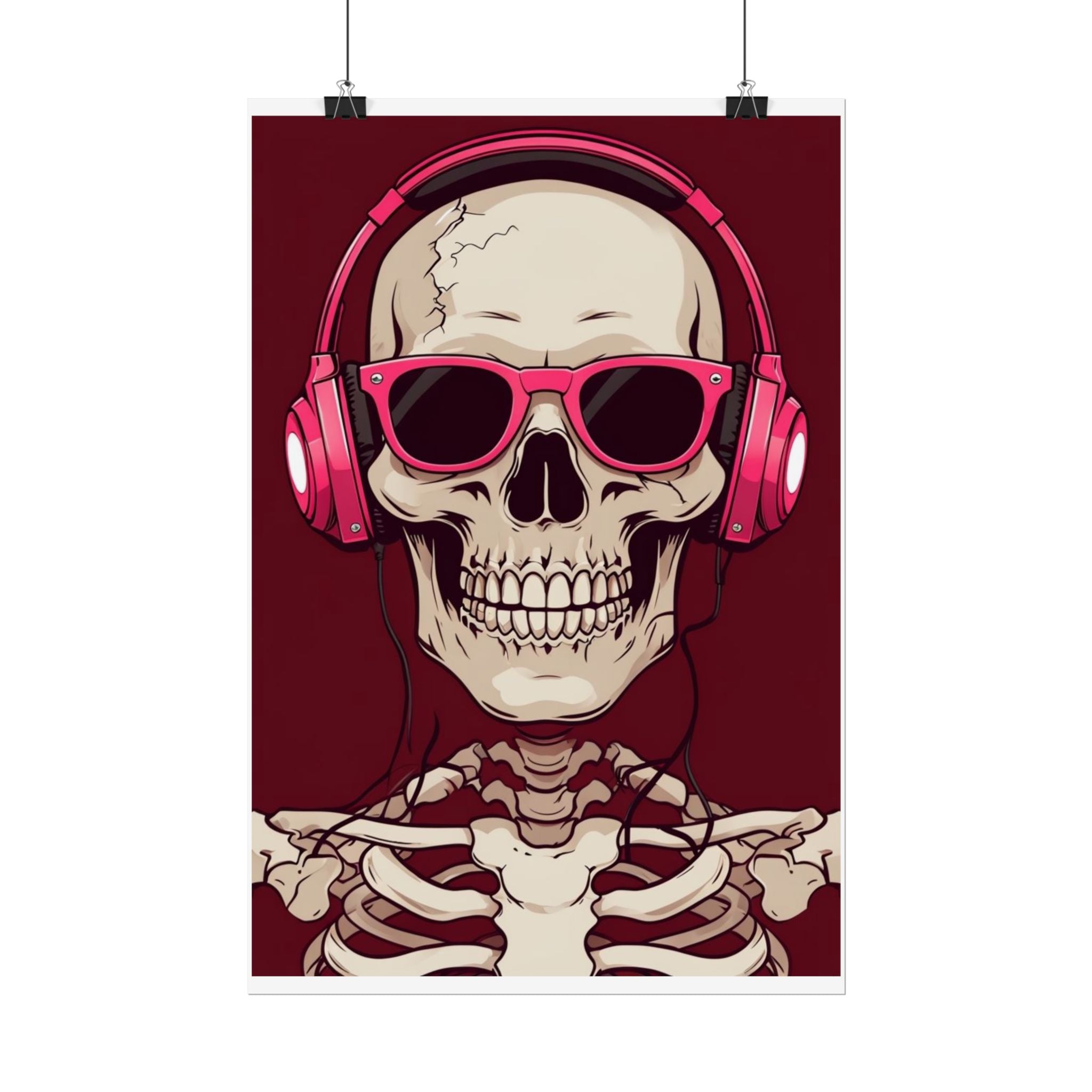Skeleton music Poster